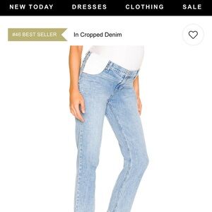 PAIGE Light Blue Straight Leg Jeans